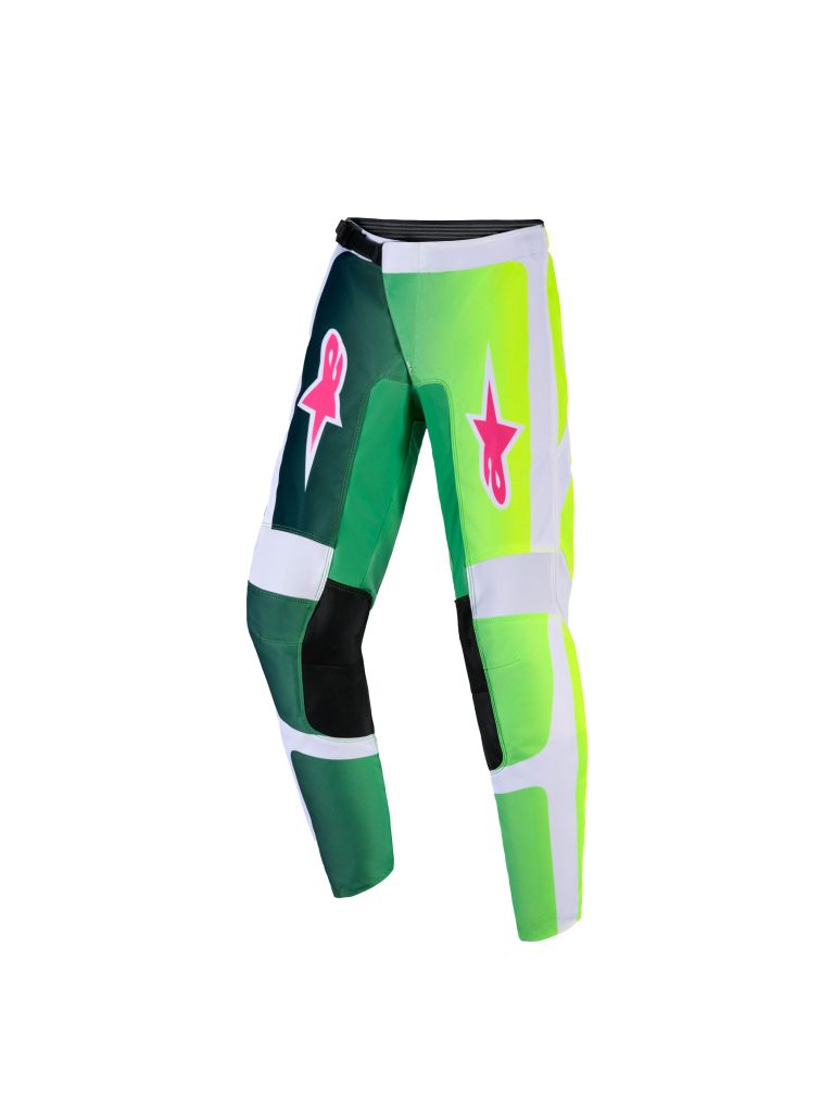 Nohavice FLUID PORTL YOUTH, ALPINESTARS, detské (zelená/bílá/černá) 2026
