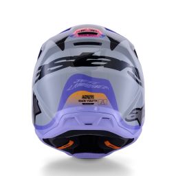 Prilba S-M3 edícia JETT LAWRENCE, ALPINESTARS, detská (šedá/fialová/černá) 2026