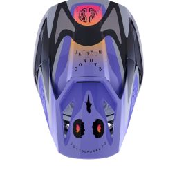 Prilba S-M3 edícia JETT LAWRENCE, ALPINESTARS, detská (šedá/fialová/černá) 2026