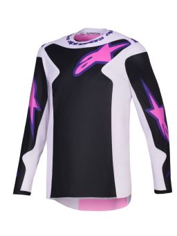 Dres FLUID GRID, ALPINESTARS (černá/světle šedá/fialová) 2026