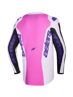 Dres FLUID GRID, ALPINESTARS (černá/světle šedá/fialová) 2026