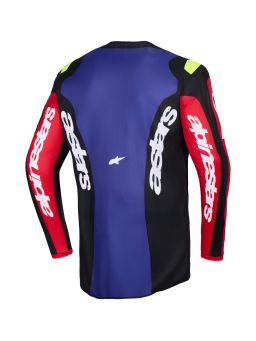Dres FLUID GRID, ALPINESTARS (červená/černá/fialová/žlutá fluo) 2026