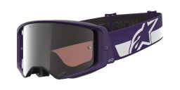 Brýle SUPERTECH VISION HUNTA96 XXV, ALPINESTARS (fialová/bílá, zrcadlové stříbrné plexi) 2026