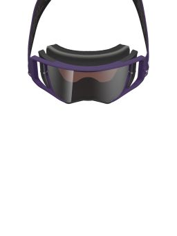Brýle SUPERTECH VISION HUNTA96 XXV, ALPINESTARS (fialová/bílá, zrcadlové stříbrné plexi) 2026