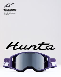 Brýle SUPERTECH VISION HUNTA96 XXV, ALPINESTARS (fialová/bílá, zrcadlové stříbrné plexi) 2026