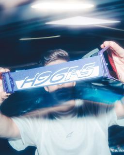 Brýle SUPERTECH VISION HUNTA96 XXV, ALPINESTARS (fialová/bílá, zrcadlové stříbrné plexi) 2026