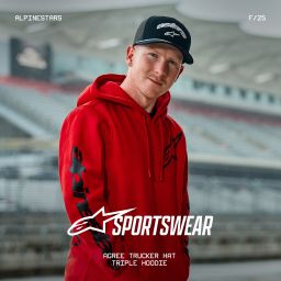 šiltovka AGREE, ALPINESTARS (černá/černá)