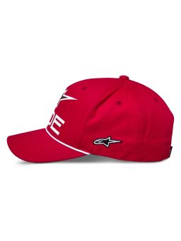 šiltovka RIDE COMP SNAPBACK, ALPINESTARS (červená/bílá/černá)