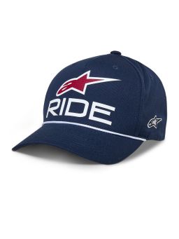 šiltovka RIDE COMP SNAPBACK, ALPINESTARS (modrá/bílá/červená)