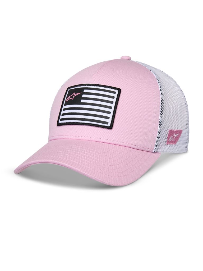 šiltovka FLAG SNAP HAT, ALPINESTARS (růžová/bílá)