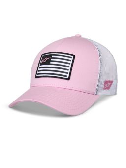 šiltovka FLAG SNAP HAT, ALPINESTARS (růžová/bílá)