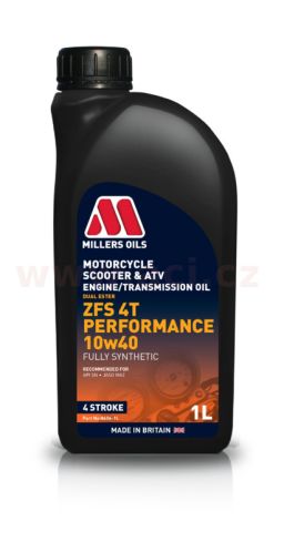 MILLERS OILS ZFS 4T Performance 10w40 1 l