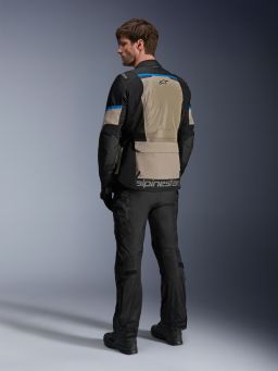 Bunda ANDES AIR DRYSTAR, ALPINESTARS (černá/šedo zelená/modrá) 2025