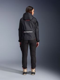 Bunda MOLLY AIR, ALPINESTARS, dámska (černá/korálová fluo) 2025