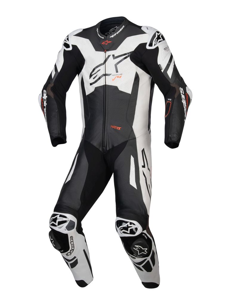 Jednodielna kombinéza GP PLUS V4 SPRINT, TECH-AIR kompatibilný, ALPINESTARS (černá/bílá/červená fluo) 2025