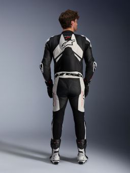 Jednodielna kombinéza GP PLUS V4 SPRINT, TECH-AIR kompatibilný, ALPINESTARS (černá/bílá/červená fluo) 2025