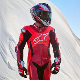 Jednodielna kombinéza GP PLUS V4 SPRINT, TECH-AIR kompatibilný, ALPINESTARS (červená fluo/červená/bílá/černá) 2025