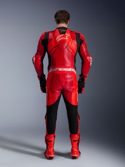 Jednodielna kombinéza GP PLUS V4 SPRINT, TECH-AIR kompatibilný, ALPINESTARS (červená fluo/červená/bílá/černá) 2025