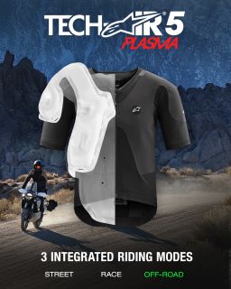 Airbagová vesta TECH-AIR®5 PLASMA system, ALPINESTARS (čierna) 2026