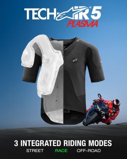 Airbagová vesta TECH-AIR®5 PLASMA system, ALPINESTARS (čierna) 2026