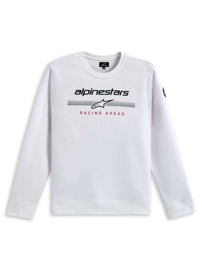 Mikina BETTERN CREW, ALPINESTARS (biela)