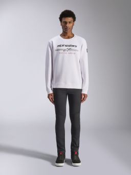 Mikina BETTERN CREW, ALPINESTARS (biela)