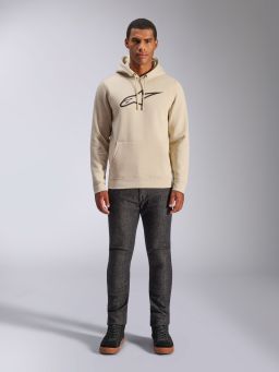 Mikina AGELESS HOODIE 3, ALPINESTARS (biela off white/černá)