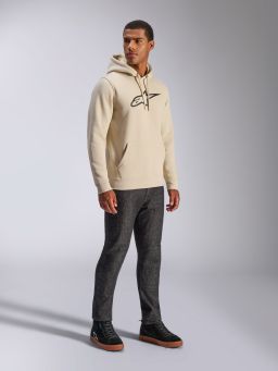 Mikina AGELESS HOODIE 3, ALPINESTARS (biela off white/černá)