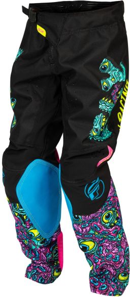 Nohavice KINETIC MUTANT, FLY RACING - USA detské 2026 (černá/ multi color)