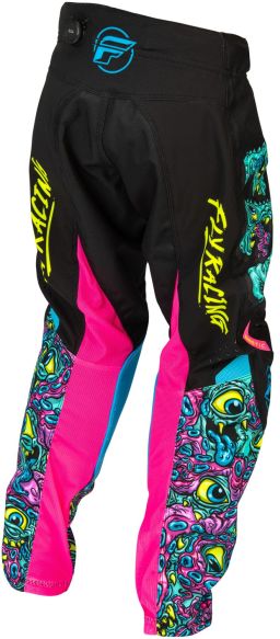 Nohavice KINETIC MUTANT, FLY RACING - USA detské 2026 (černá/ multi color)