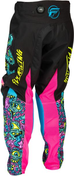 Nohavice KINETIC MUTANT, FLY RACING - USA detské 2026 (černá/ multi color)