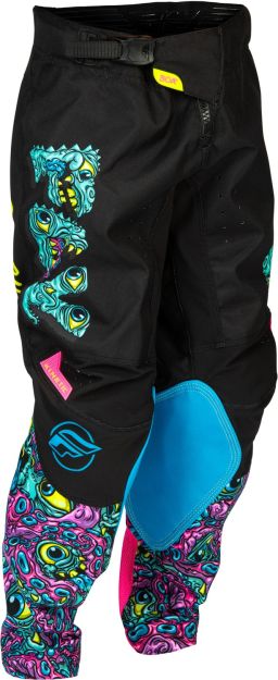 Nohavice KINETIC MUTANT, FLY RACING - USA detské 2026 (černá/ multi color)
