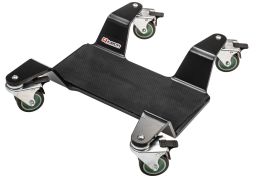 EXTRA HD pojazdná podložka pod hlavná stojan, Q-TECH (nosnosť 400 kg, čierna)