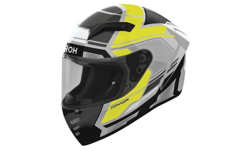 Přilba CONNOR Ego, AIROH (žlutá fluo lesklá) 2026