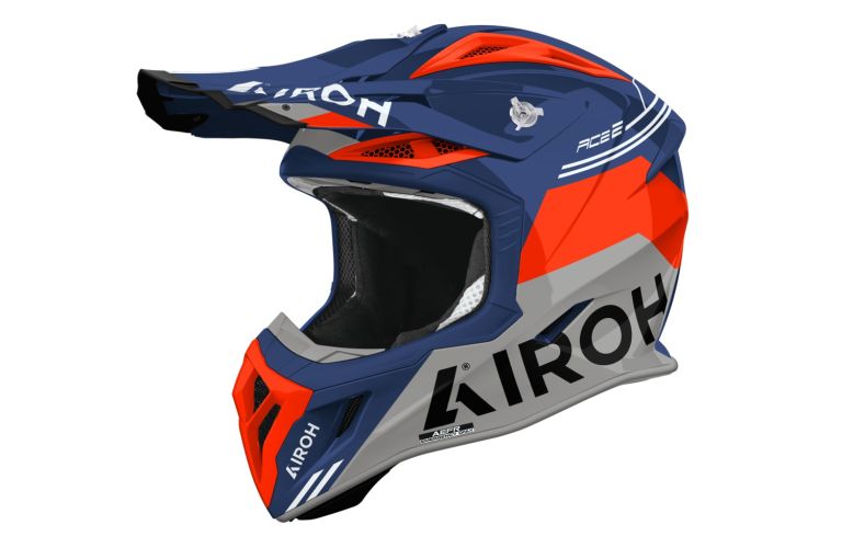 Přilba AVIATOR ACE 2 Fury, AIROH (azurově-červená lesklá) 2026