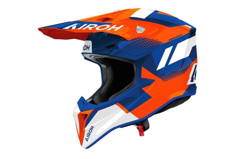 Přilba WRAAAP Vision, AIROH (oranžová-modrá lesklá) 2026