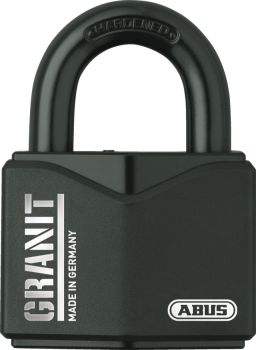 Visiace zámok na kľúč Granit 37/55 s vysokým stupněm zabezpečení (priemer oka 11 mm), ABUS