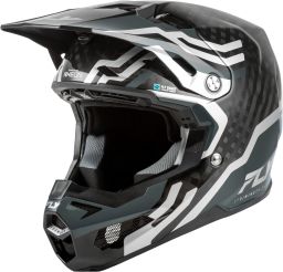 Prilba FORMULA S CARBON BYTE, FLY RACING - USA (/carbon/šedá/stříbrná)