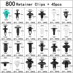 Sada plastových příchytek, s nářadím