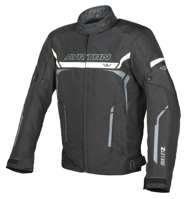 Bunda Bullet II, AYRTON (černá/bílá/šedá) 2026