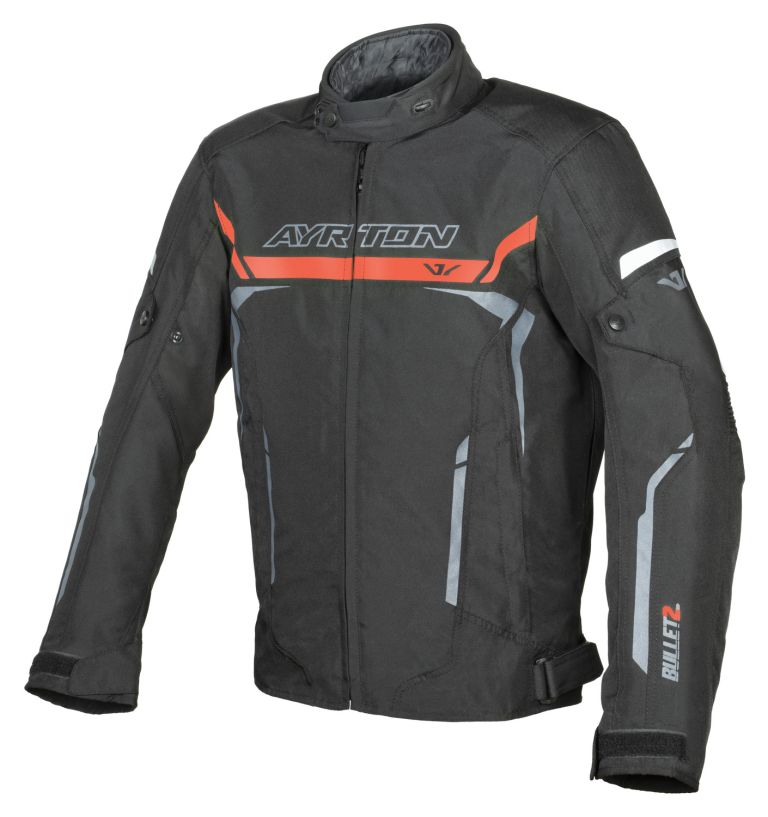 Bunda Bullet II, AYRTON (černá/červená/šedá) 2026