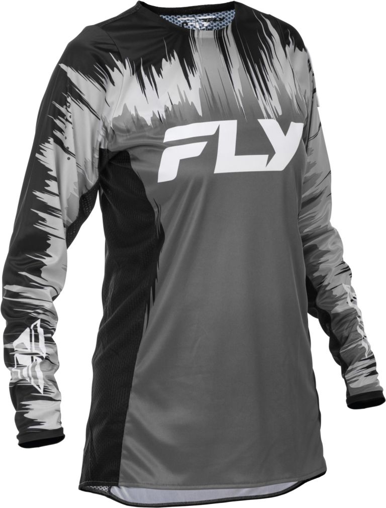 Dres LITE, FLY RACING - USA 2026 dámske (černá/šedá/bílá)