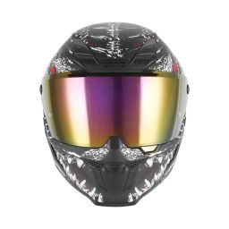 Prilba GOLIATH RAPTOR, NOX EXKLUSIV (čierna matná, biela, červená) 2026