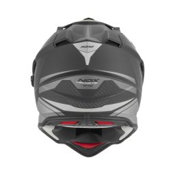 Prilba N312 TRACK, NOX (čierna matná, strieborná) 2026