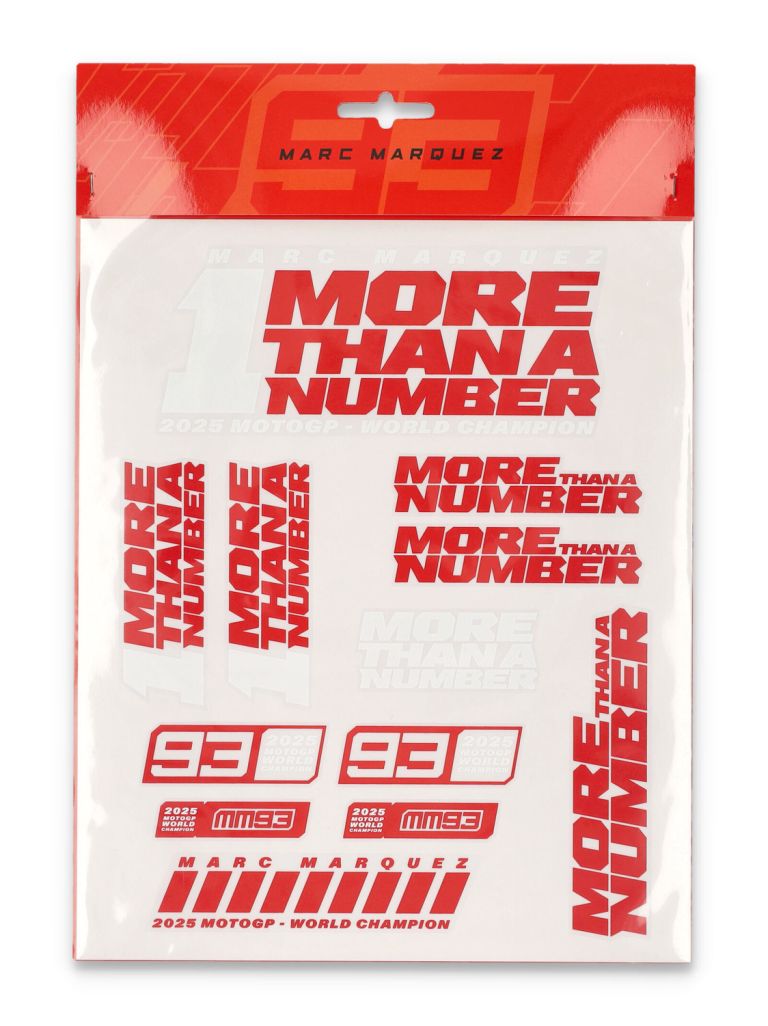 Balenie samolepiek Marc Marquez 93 - #1 mistrovské samolepky