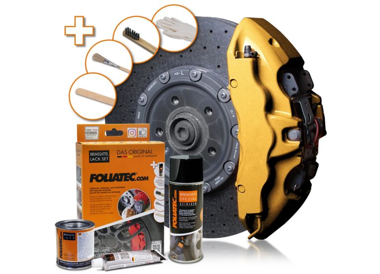 FOLIATEC dvousložková barva na brzdy, barva: hyper gold metallic