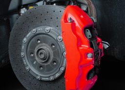 FOLIATEC dvousložková barva na brzdy, barva: červená neonová