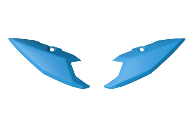 Bočné číslové tabuľky YAMAHA Tenere, RTECH (svetle modré, pár)