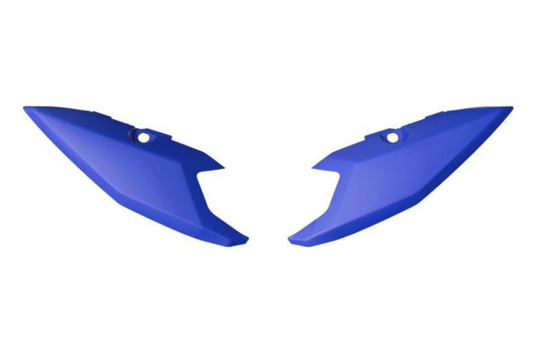 Bočné číslové tabuľky YAMAHA Tenere, RTECH (modré, pár)