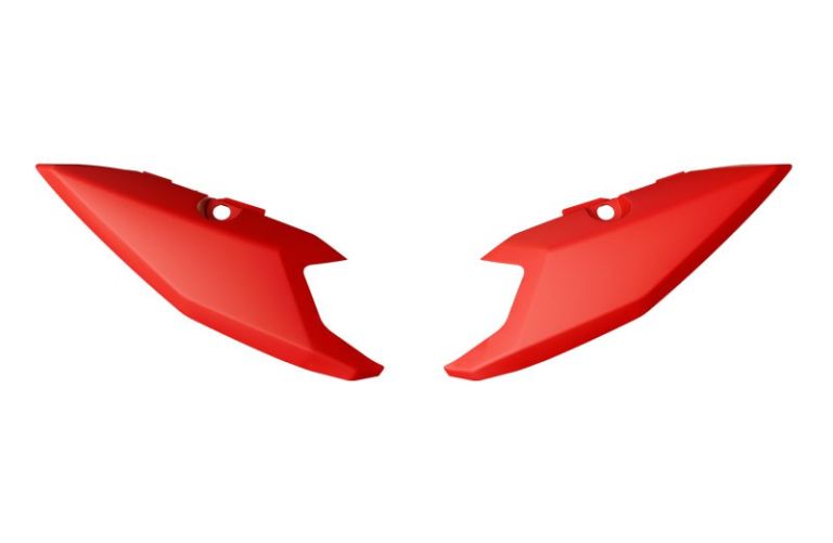 Bočné číslové tabuľky YAMAHA Tenere, RTECH (červené, pár)